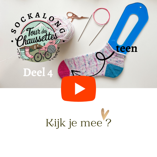 Klimtijd! 🚴♀️ We breien vandaag 🧦 de TEEN