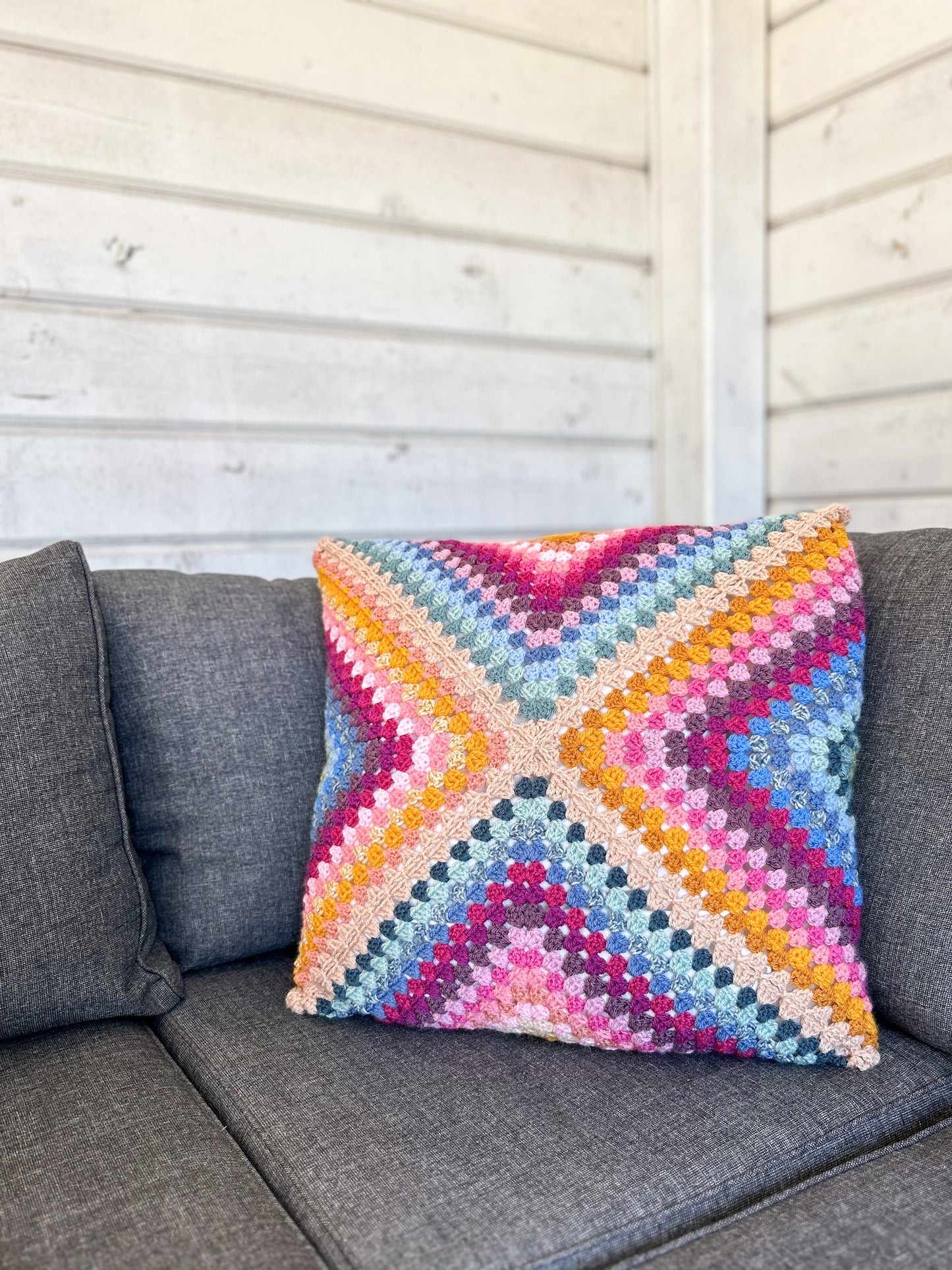 HAAKPATROON Soulsoothing Squares deken & kussen