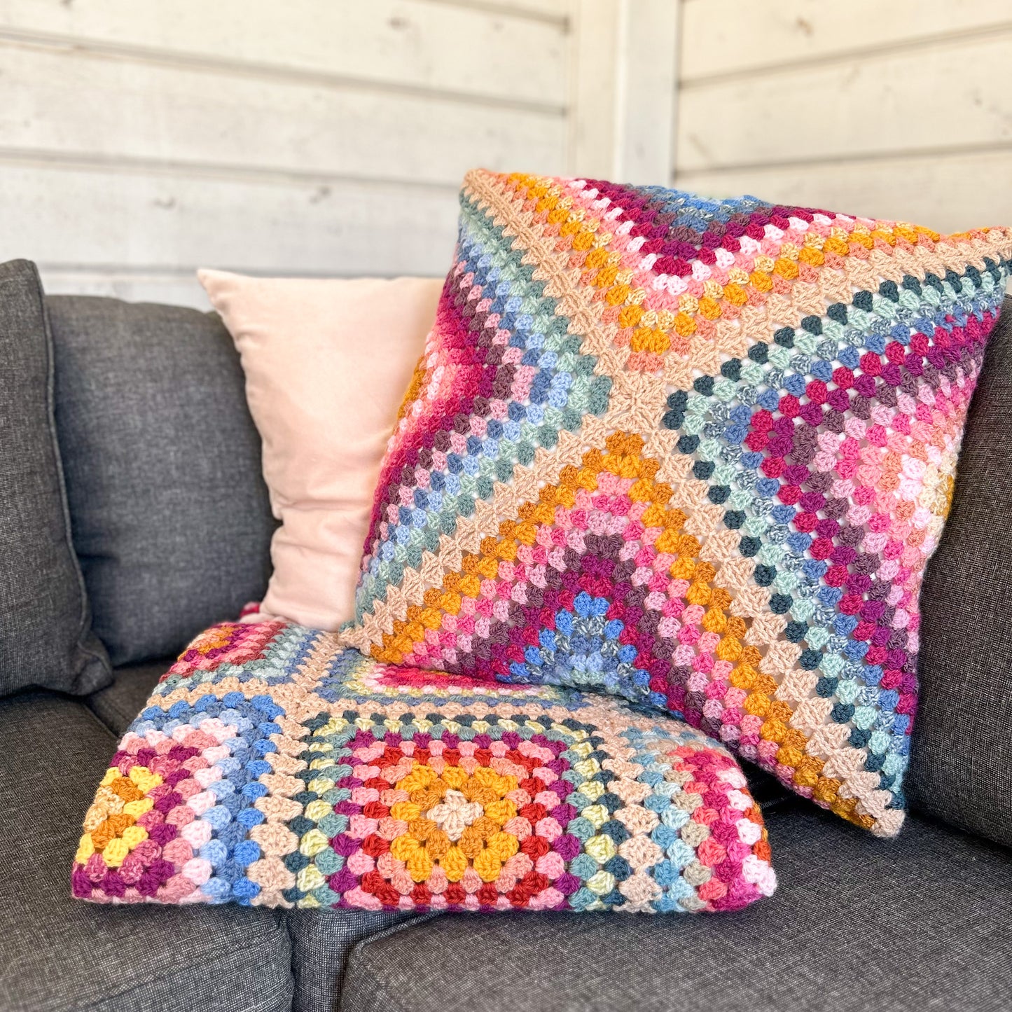 HAAKPATROON Soulsoothing Squares deken & kussen