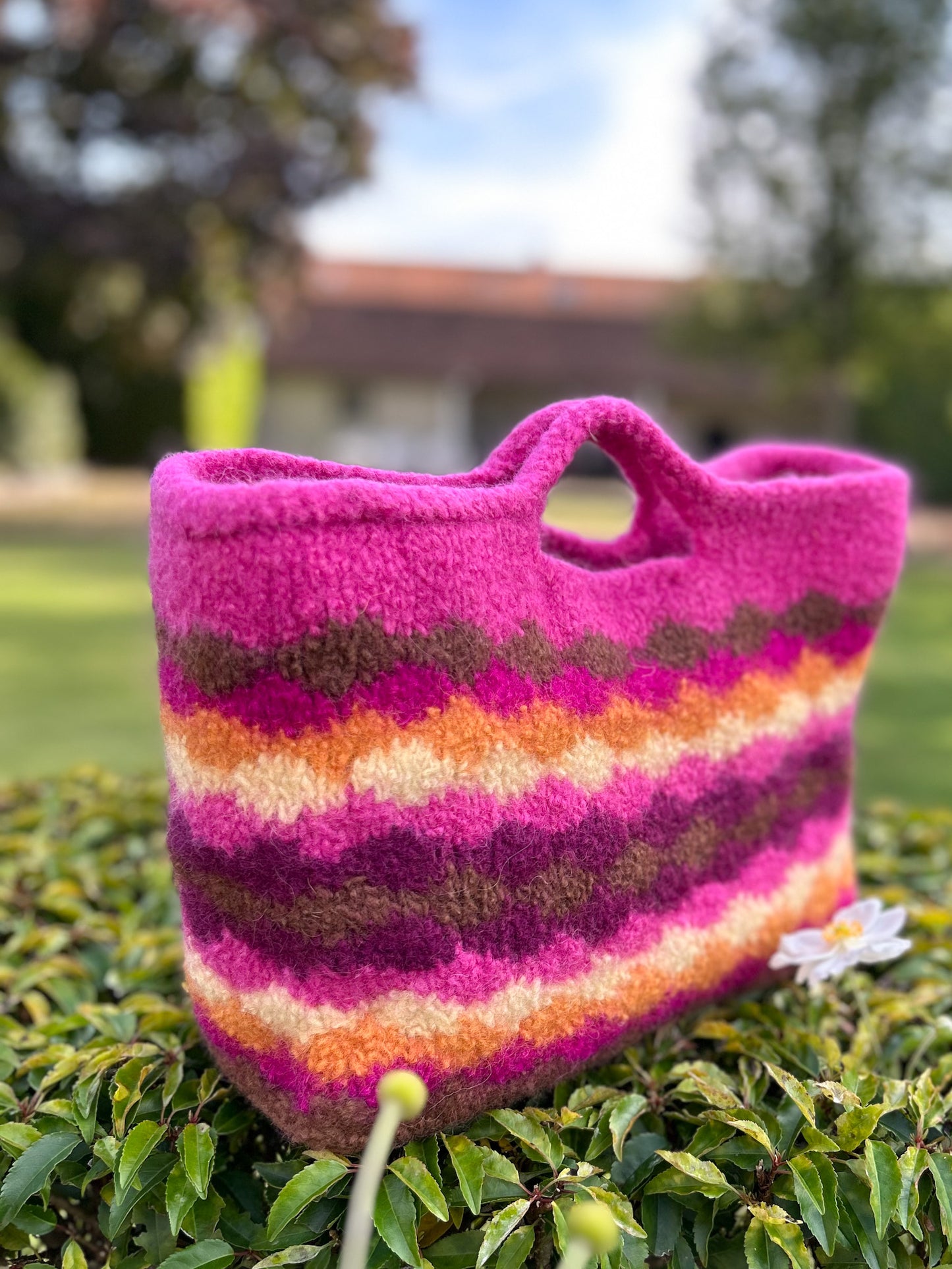 BREIPATROON gevilte tas 'Sunset'