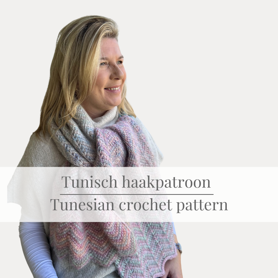 TUNISCH HAAKPATROON Sugar Spikes Sjaal