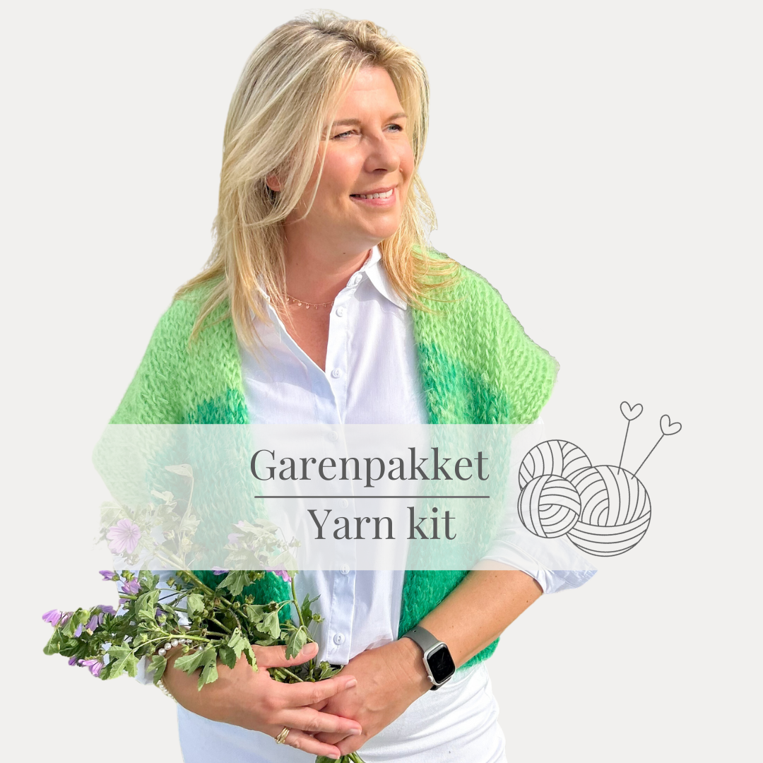 BREIPAKKET Yveline BOXY | korte mouwloze cardigan | oversized