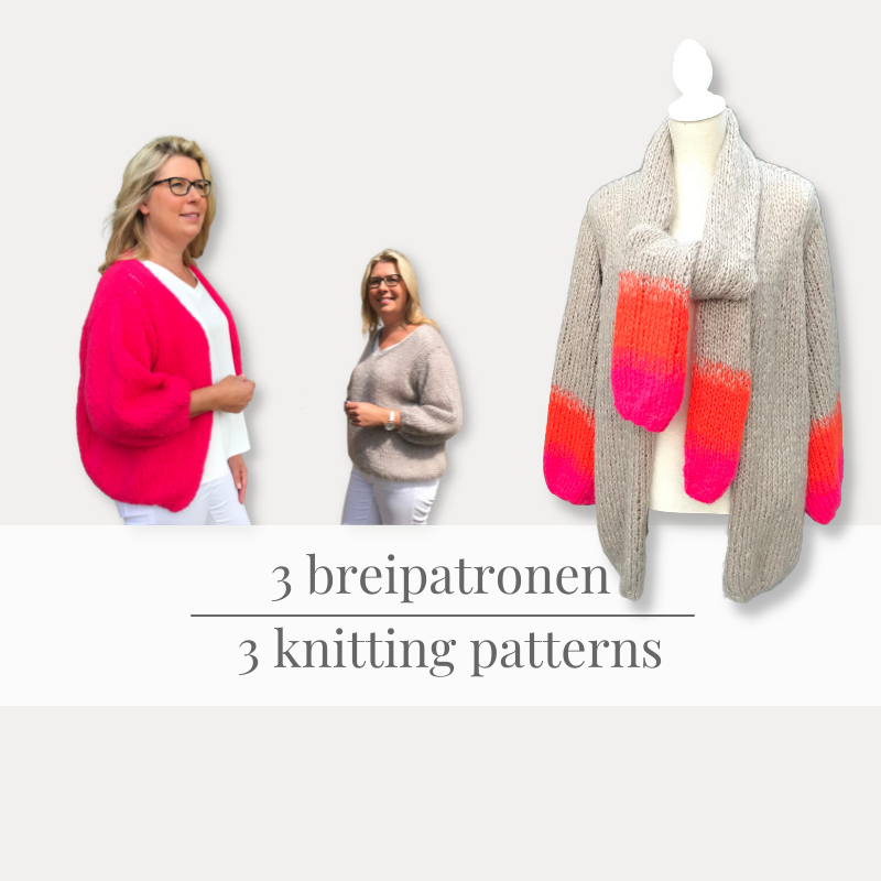 BREIPATRONENbundel Bernadette & Sisters + gratis sjaal | oversized