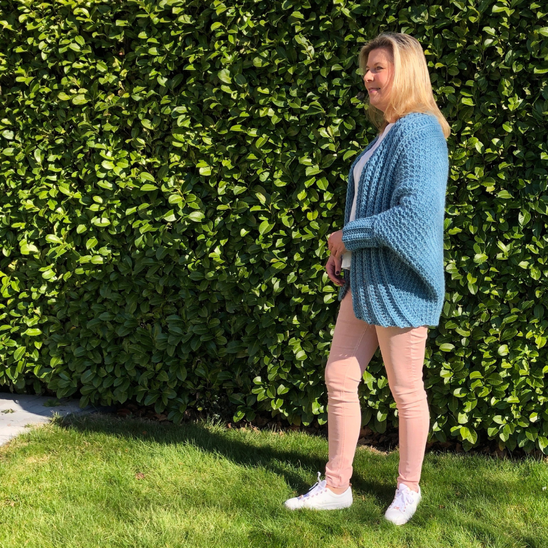 TUNISCH HAAKPATROON Chilly Cardigan | oversized