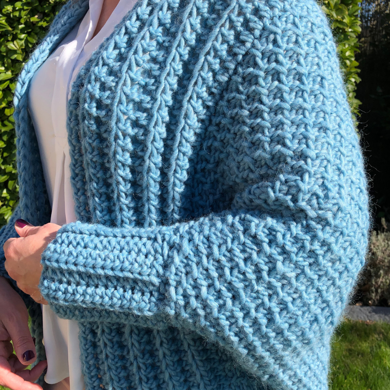 TUNISCH HAAKPATROON Chilly Cardigan | oversized