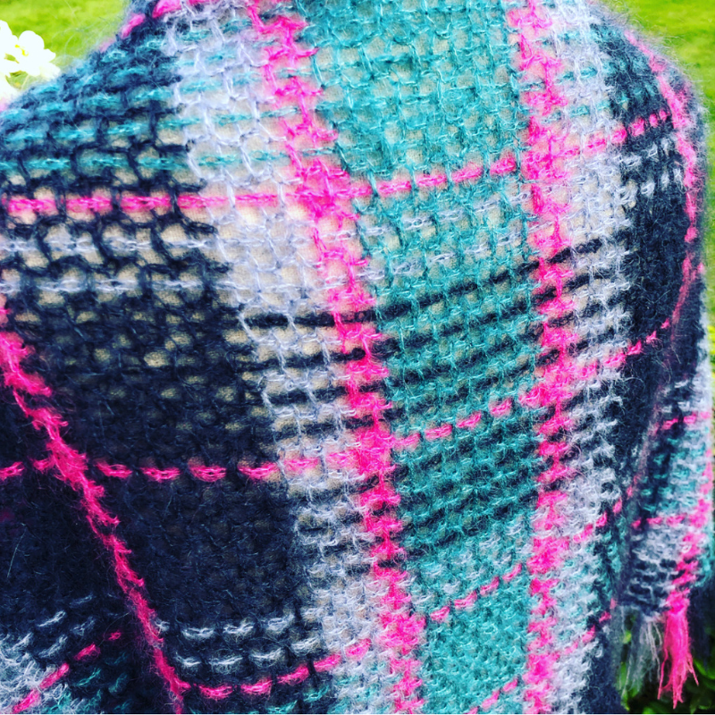 HAAKPATROON Tartan sjaal I stola I wrap