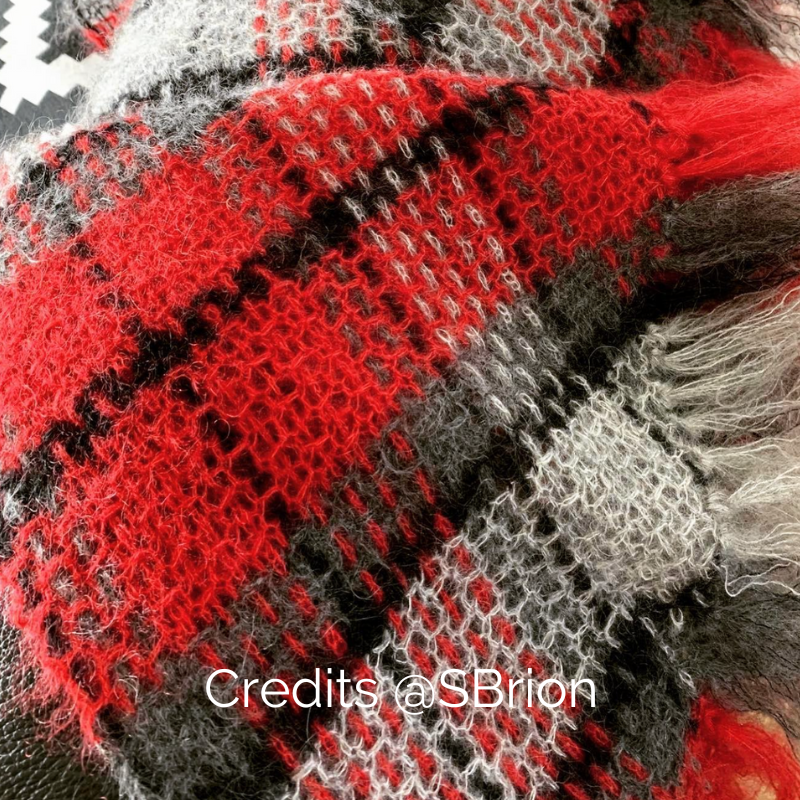 HAAKPATROON Tartan sjaal I stola I wrap