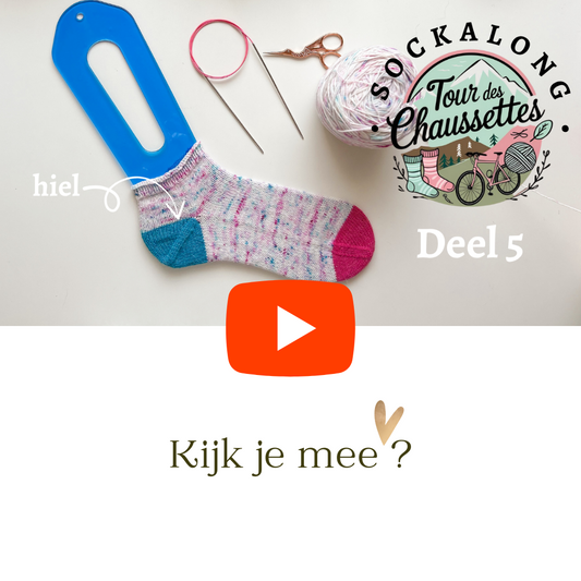 Samen naar de finish! 🚴‍♀️ We breien vandaag 🧦  de HIEL