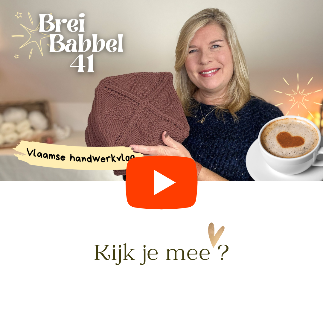 Breibabbel 41 | Op weg naar kerst met de #KerstKousKAL, een rode kersttrui en #Droomdeken8