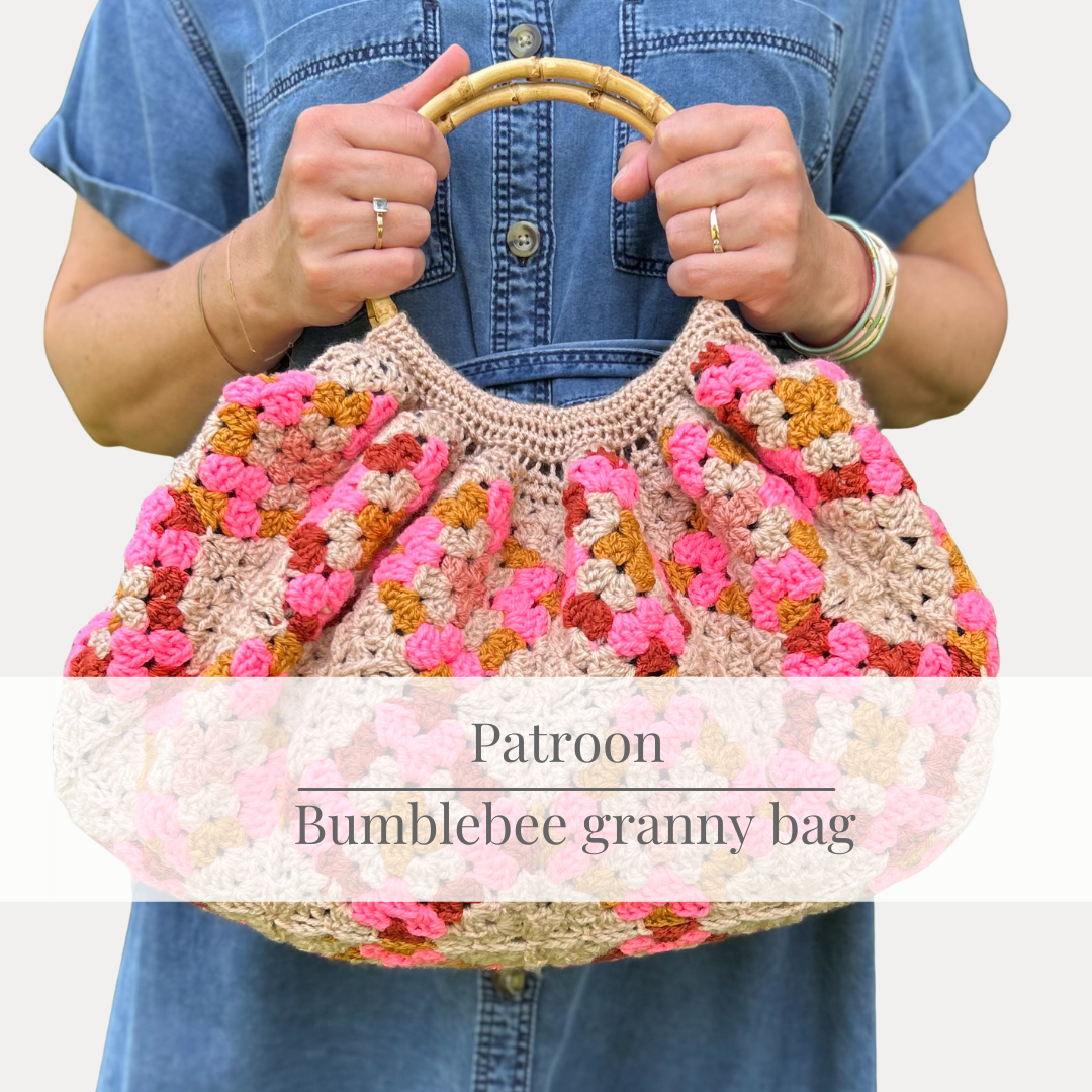 HAAKPATROON : Bumblebee granny tas