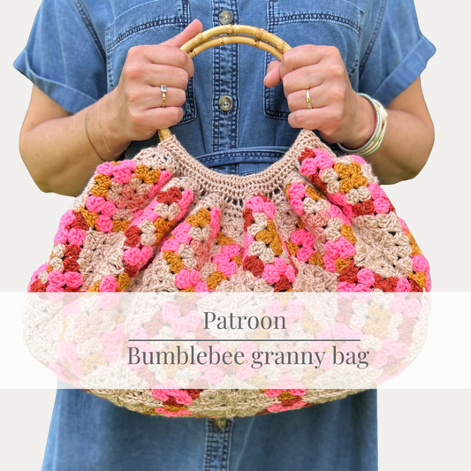 HAAKPATROON : Bumblebee granny tas