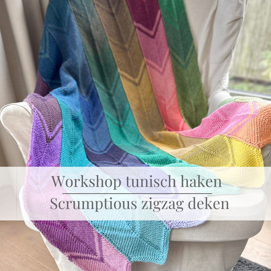 Workshop TUNISCH HAKEN : Scrumptious zigzag deken
