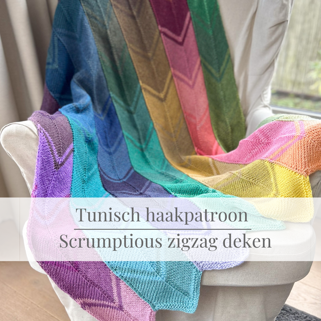 TUNISCH HAAKPATROON : Scrumptious zigzag deken