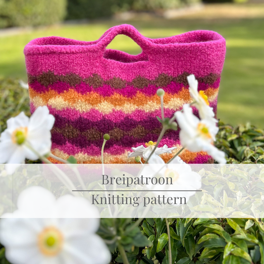 BREIPATROON gevilte tas 'Sunset'