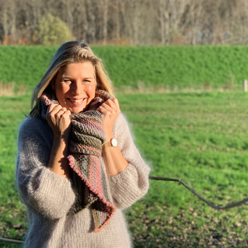 HAAKPATROON Morning Glory Tunisch gehaakte stola l sjaal l wrap