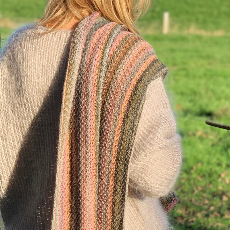 HAAKPATROON Morning Glory Tunisch gehaakte stola l sjaal l wrap