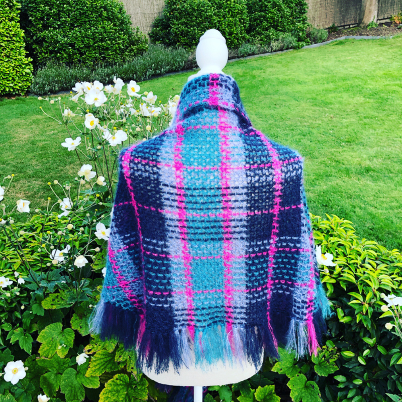 HAAKPATROON Tartan sjaal I stola I wrap