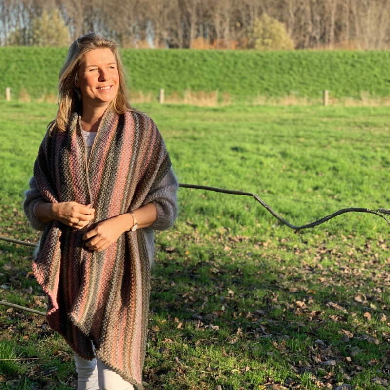 HAAKPATROON Morning Glory Tunisch gehaakte stola l sjaal l wrap