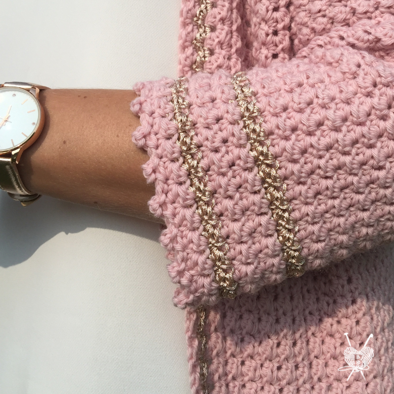 HAAKPATROON Pretty in Pink Cardigan l Vest I oversized