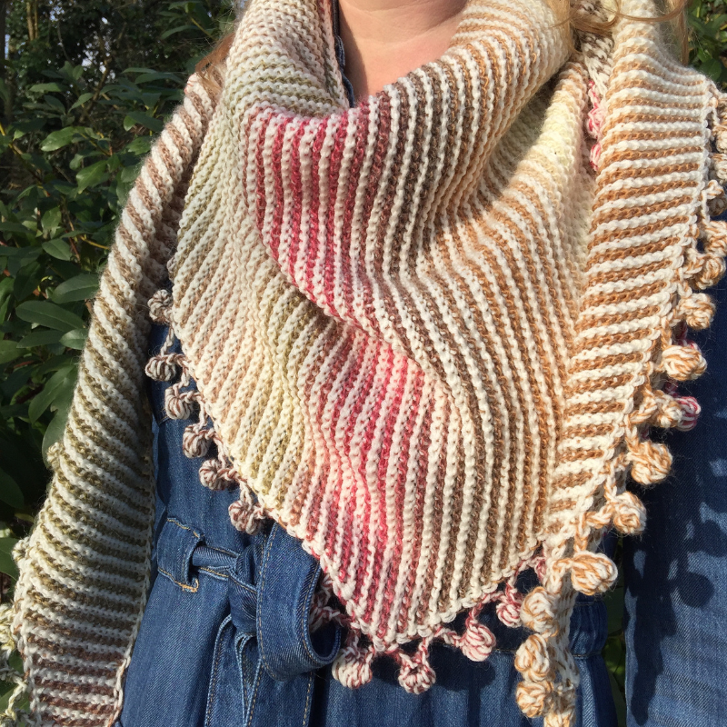 TUNISCH HAAKPATROON Sunset Stola l sjaal l wrap