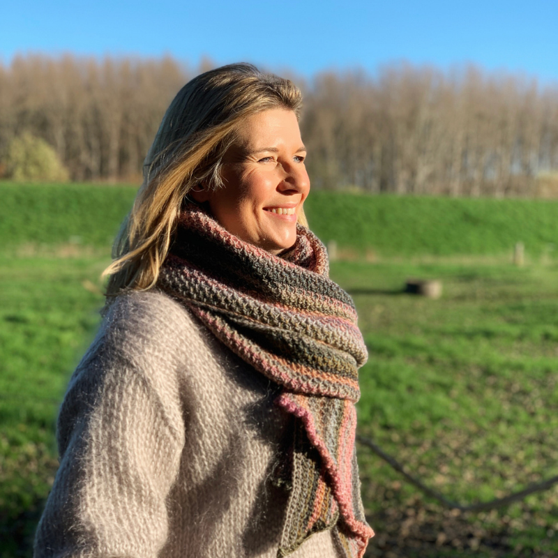 HAAKPATROON Morning Glory Tunisch gehaakte stola l sjaal l wrap