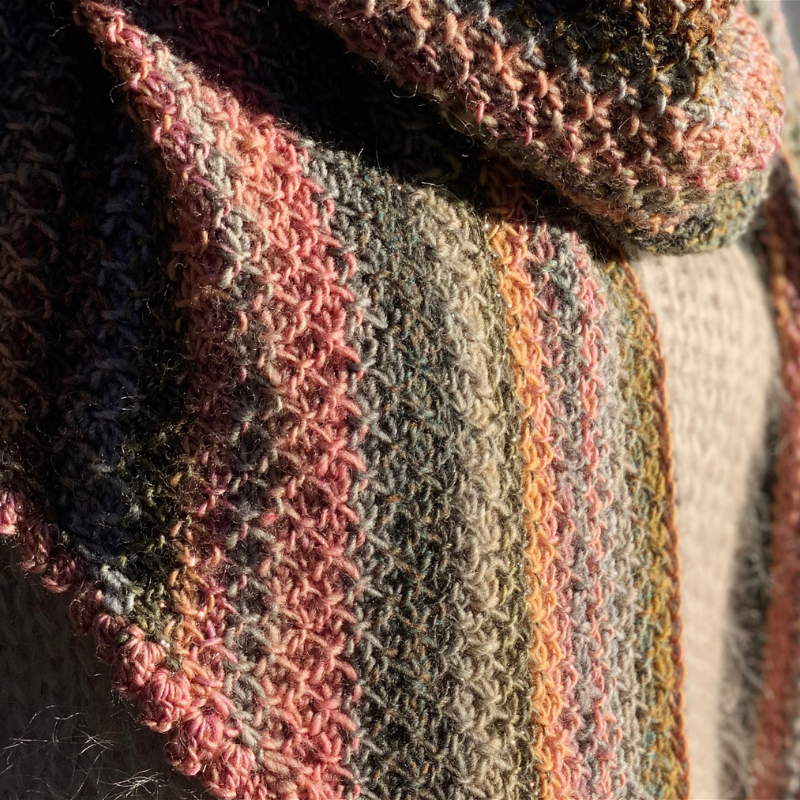 HAAKPATROON Morning Glory Tunisch gehaakte stola l sjaal l wrap